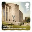 Britons of distinction First Class stamp featuring Sir Basil Spence